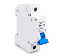 TOB1Z-63 DC Circuit Breaker, 63A, 500V, White and Blue, 6KA Breaking Capacity, Y Connection, Mini MCB (2P 50A)