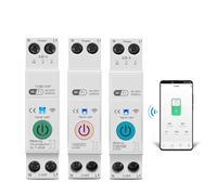 TOB9-VAP 63A 1P+N WIFI Smart Switch Energy Meter Kwh Metering Monitoring Circuit Breaker Timer Relay MCB TUYA smartlife(TOB9-VAP VA protect,63A)