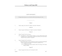 Tobacco and Vapes Bill Lords amendments (House of Commons) HCB 405