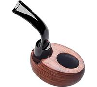 Tobacco Pipe 9mm Wooden Handle Smoking Filter Pocket Pipe Horn Hand Folding Smoking Pipe