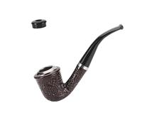 Tobacco Pipe, Classical Smoking Pipe Perfect Beginner Pipe for Fathers Day Gift (A)