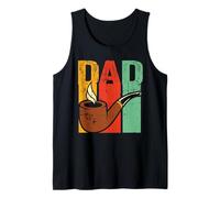 Tobacco Pipe Smoking Dad Retro Briar Pipe Smoker Collector Tank Top