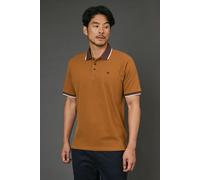 Debenhams Tobacco Pique Polo Shirt tobacco S