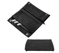 Tobacco Pouches,Black Handmade Cigarette Case Bag,Premium Leather Tobacco Pouch,Convenient Zipper Design,Portable Tobacco Bag for gifts to male friends and fathers