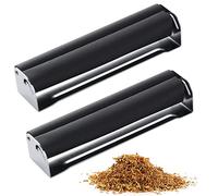 Tobacco Roller Machine, 2in1 Cigarette Maker,Roller Hand Cigarette, Rolling Machine Set: 110mmx2 Manual Cigarette Maker, Cigarette Accessories (Black)
