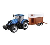 Tobar 1:32 NEW HOLLAND T7HD TRACTOR WITH HORSE TRAILER