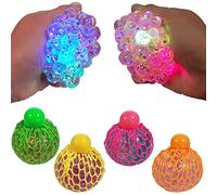 Tobar 30236 SQUISHY MESH GLITTER BALL 1 pc, blue, pink and green, Ottavino