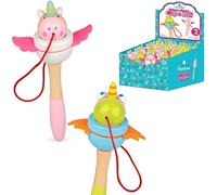 Tobar 38189 WOODEN UNICORN AND DRAGON CUP AND BALL, Tan, 15.5 cm