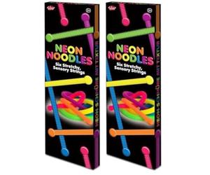 Tobar 38401 NEON Noodles, Assorted Designs and Colours (Pack of 2)