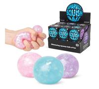 Tobar 38447 Sparkly Squish Ball, Assorted Designs and Colours,Small