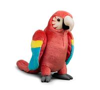 Tobar Animigos World of Nature Red Macaw Parrot Soft Plush Toy, 37566