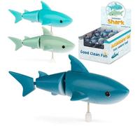 Tobar Clockwork Shark Bath Toy Wind-up Swimming Action 3 Designs Available, 37441