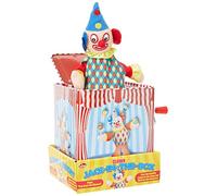 Tobar Clown Jack in the Box Traditional Tin Toy, Assorted Colour