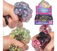 Tobar Confetti Squishy Mesh Ball Toy - 1 Colour Sent at Random