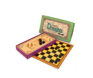 Tobar Draughts Board Game - Children's Classic Folding Checkers Set