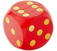 Tobar Extra Large Wooden Dice - 1 Colour Sent at Random