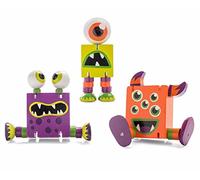 Tobar Kids Wooden FLEXI FIGURE Toy Stocking Filler Fidget Sensory B3 by Lizzy® (Monster)