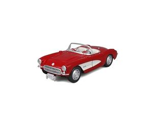 Tobar M39275 Maisto CORVETTE 1:24 Scale Build-it-Yourself Die-Cast Model Kit Chevrolet, Red/White, Medium