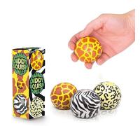 Tobar SCRUNCHEMS SAFARI DIDDY Stress Squish Ball Toy - 3 Pack