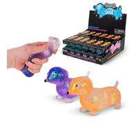 Tobar SCRUNCHEMS SUGAR SAUSAGE DOG Stress Squishball Toy, Assorted Designs and Colours