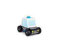 Tobar 37880 Wooden Sound & Play Police CAR with Electronic Siren, Assorted Designs and Colours