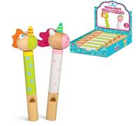 Tobar Wooden Unicorn and Dragon Slide Whistle Toy - 1 Design Sent at Random Assorted Designs and Colours