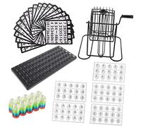 TOBBOMEY 1 Set American Bingo Game Set Complete Bingo Game Kit for Parties and Gatherings Family with Craftsmanship and Authentic Feel Entertainment for All Ages