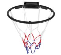 TOBBOMEY 1 Set Basketball Rim with Net - 9.8inch Children’S Basketball Hoop Wall Mounted with Weatherproof Net - Indoor Bedroom Sports Toy for Kids Beginners Practice Training