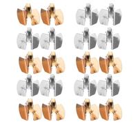 TOBBOMEY 10 Pairs Magnetic Purse Closure Seamless Metal Buckles No-sew Snap Fasteners for Curtain Tieback Drapery Buckles Magnetic Clothing Button for Bags and Garments Easy Installation