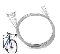 TOBBOMEY 10 Pcs Bike Brake Cable Galvanized Steel Wire for Road and Mountain Bikes Wear-Resistant Replacement Cables for Bicycle Repairs and Maintenance