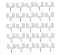 TOBBOMEY 100 Pcs LED Light Strip Clips with Screws Plastic Fixed Mounting Clips for Secure Installation Lightweight PP Material Easy Screw Fixing for Home and DIY Lighting Projects