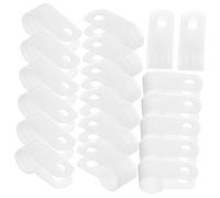 TOBBOMEY 1000pcs White R-Type Nylon Cable Clips Screw Fixation Wire Rope Clamps for Telephone and Coax Cable Management Indoor Outdoor Use Plastic Holder for Patio Kitchen Fence Bedroom