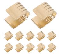 TOBBOMEY 100pcs 3D Printer Timing Belt Crimp Buckle - Open Timing Belt Lock Buckle for 3D Printer Compatible - Securing Assembly Fittings