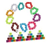 TOBBOMEY 100Pcs Aluminum Bird Foot Rings Pigeon Leg Bands Poultry Identification Rings Lightweight Colorful Mixed Colors for Adult Ducks Chickens Hens and Pigeons