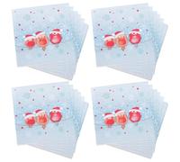 TOBBOMEY 100pcs Bird Printed Disposable Napkins Soft Paper Towels for Showers Birthday Parties Wedding Tea Dining Table Use