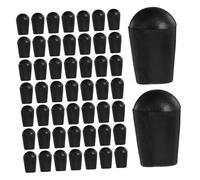 TOBBOMEY 100pcs Black Plastic Clothes Hanger Hook Protectors Round Tube Sleeves Scratch-Resistant Laundry Clothes Hanger Covers Easy to Install Space-Saving Garment Protection for Wire