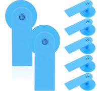 TOBBOMEY 100pcs Blue Sheep Ear Tags Animal Id Tags Livestock Ear Markers for Cattle and Sheep Farm Use