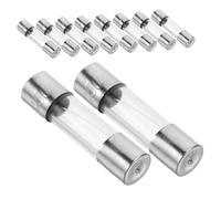 TOBBOMEY 100pcs Car Fuse Kit Christmas Light Xmas Lights Fuse Wire for Electronics Tube Socket Silver