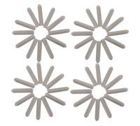 TOBBOMEY 100pcs Dishwasher Rack Caps Flexible Protective Coating for Prong Repair Prevents Scratches Dishes Glassware Easy Installation Dustproof Design