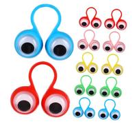 TOBBOMEY 100pcs Eye Finger Puppets Fun Interactive Eyeball Rings for Party Favor Engaging Plaything for Developing Fine Motor Skills and Hand Eye Coordination