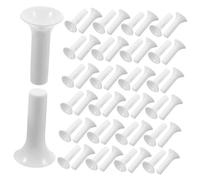 TOBBOMEY 100pcs Irrigation Tube End Plugs White Quick Connect Hose End Caps Garden Hose Stoppers for Watering Outdoor Cooling Misting Systems Easy Installation Water-Saving Accessories