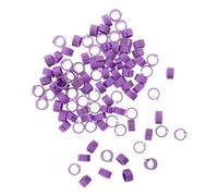 TOBBOMEY 100pcs Lightweight Plastic Pigeon Leg Bands Numbered Bird Identification Clip Foot Rings for Racing and Training Foot Tags for Quail Dove and Poultry