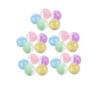 TOBBOMEY 100pcs Macaron Color Plastic Craft Capsules Translucent Round Containers for Vending Machines DIY Party Favors Birthday Decorations Bulk Empty Capsule Containers