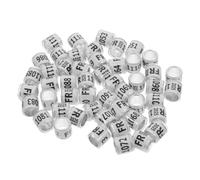TOBBOMEY 100pcs Pigeon Tags Bird Foot Rings Racing Pigeon Leg Bands Poultry Rings Lightweight Comfortable Standard Designed