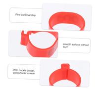 TOBBOMEY 100Pcs Poultry Identification Leg Rings with Serial Numbers Lightweight Marking Bands for Chicken Duck Goose Management and Breeding Practical Farm Supplies