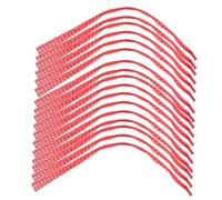 TOBBOMEY 100Pcs Reusable Red Mesh Produce Bags Tear-Resistant Grocery Pouches for Vegetable and Fruit Storage Portable Handheld Grocery Bags for Home Kitchen Shopping