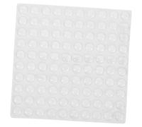 TOBBOMEY 100pcs Self Adhesive Silicone Wall Protectors Doorknob Bumpers Clear Collision Pads for Cabinets Furniture Feet Door Handle Protection Silent Non Marking
