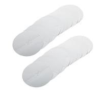 TOBBOMEY 100pcs Silver Drip Protectors Discs for Beeswax Candles, Flame-resistant Ear Care Protective Disks, Practical Candle Wax Shields for Home and Therapy Use