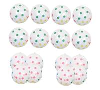 TOBBOMEY 100pcs Transparent Dot Pattern Latex Balloons Multi-color Party Decorations for Birthday Wedding Events Indoor Outdoor Use Vibrant Print Party Supplies