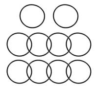 TOBBOMEY 10pcs 3mm Black Silicone Wristbands Stretchable Wrist Bracelets for Outdoor Use Anti-Static Wrist Straps Flexible Sports Bands